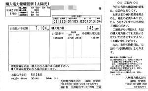 平成25年5月売電売上